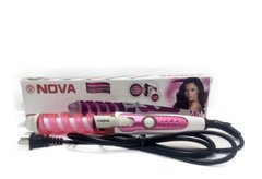 Спиральная плойка для завивки волос NOVA NHC-2007 Розовая NEW фото