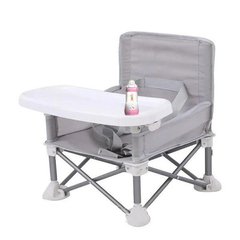 Складной тканевый стол для кормления Baby Seat Серый