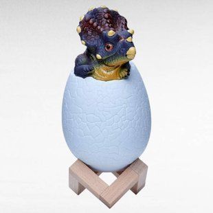 Ночник с подсветкой Динозавр в яйце Трицератопс RGB USB Remote Dinosaur light 32516 фото