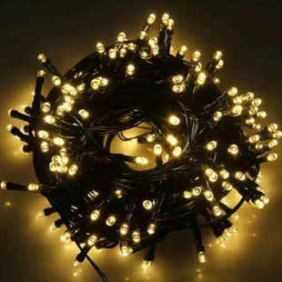 Гирлянда уличная линейная 220V 200LED 20м 4553 AND 91-10 Черный провод, теплый свет 31125 фото