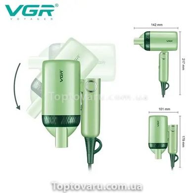 Фен для волос VGR-421 Зеленый 11392 фото