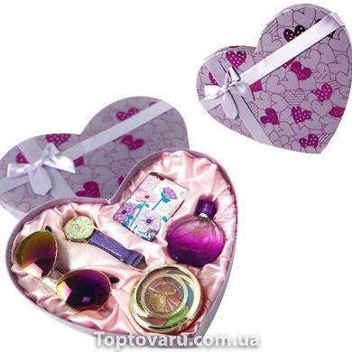 Подарочный набор женский Jesou в Сердце № 33 Фиолетовый NEW фото