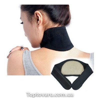Шийний бандаж з турмаліном Self heating neck guard band Чорний 2016 фото