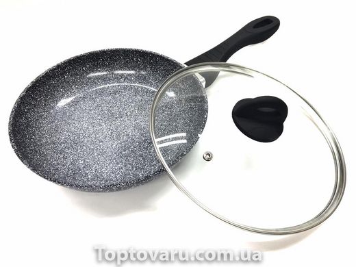 Сковорода з кришкою і гранітним покриттям 26 см BN-575 5266 фото