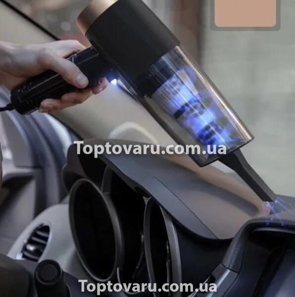 Автомобильный беспроводной пылесос 2 in1 Vacuum cleaner 7207 фото