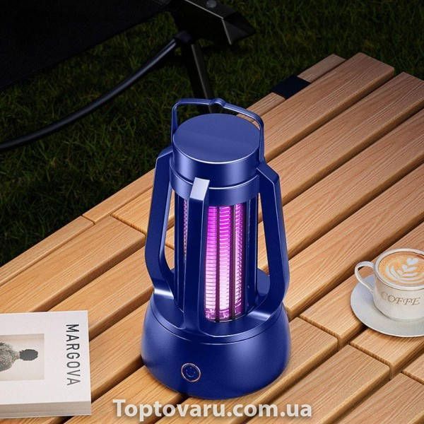 Пастка-знищувач комах Mosquito Killer Lamp for Camping Синя 37737 фото