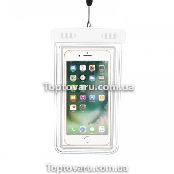 Водонепроникний чохол для телефону Phone Holder for Water Parks Swim Білий 7197 фото