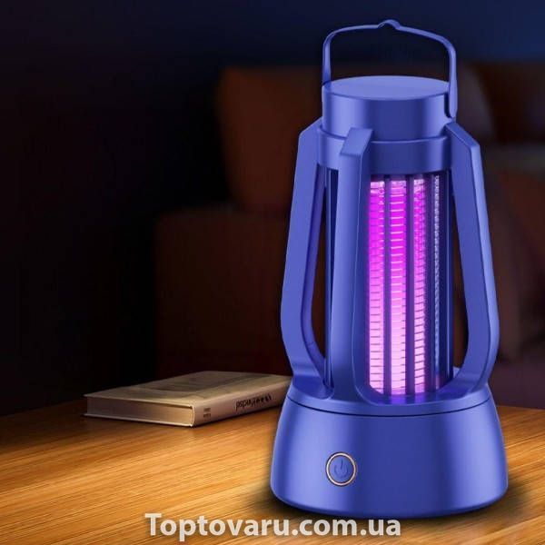 Пастка-знищувач комах Mosquito Killer Lamp for Camping Синя 37737 фото