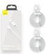 Кабель Baseus Simple Wisdom Data Cable Kit USB to iP 2.4A (2PCS/Set)1.5m White TZCALZJ-02-00001 фото 5