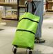 Складная сумка–трансформер 2в1 Шоппер на колесиках Зеленая 9360 фото 1