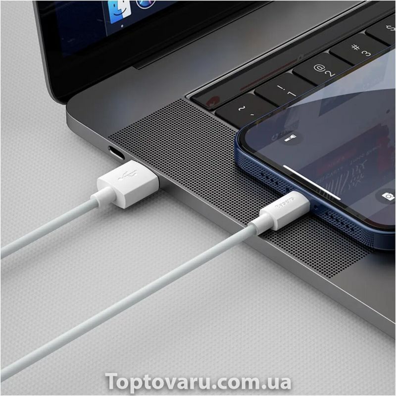 Кабель Baseus Simple Wisdom Data Cable Kit USB to iP 2.4A (2PCS/Set)1.5m White TZCALZJ-02-00001 фото