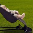 Кресло-шезлонг детское с 3 положениями спинки 90*10*40см Baby Recliner Chair MA294 Черное