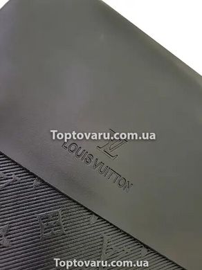 Чоловіча сумка-планшет через плече Louis Vuitton Чорна 8416 фото