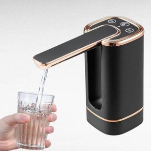 Помпа електрична для пляшки з питною водою Portable automatic water pump Чорна 26862 фото