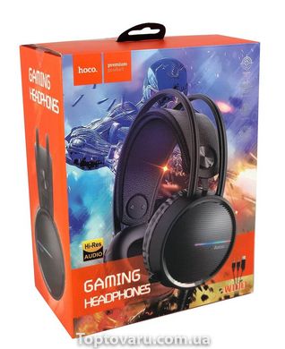 Наушники игровые Hoco W100 Touring gaming headset с микрофоном Black 3461 фото