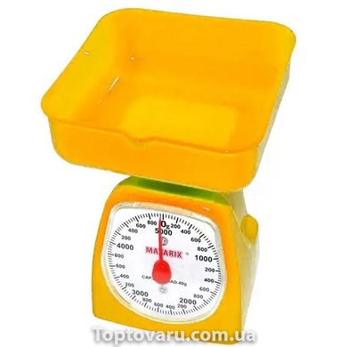 Весы кухонные MATARIX MX-405 5 кг механический Оранжевые 11327 фото