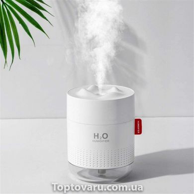 Ультразвуковий зволожувач повітря 500мл H2O Humidifier Білий 6682 фото