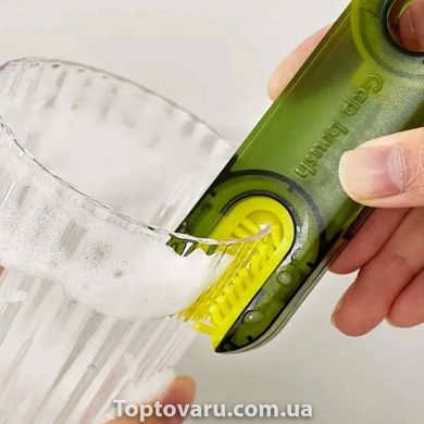 Щетка для чистки бутылок 3в1 U-образная BRUSH Зеленая 18645 фото
