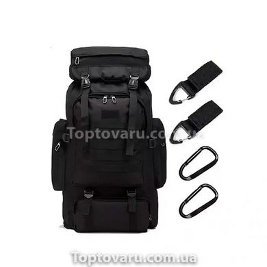 Тактичний армійський рюкзак на 80 л, 70x33x15 см Чорний 9422 фото