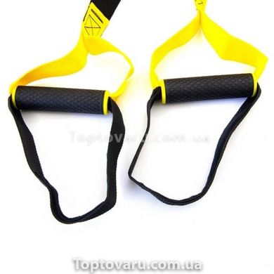 Петлі тренувальні для кросфіту TRX Чорно-жовті 17852 фото