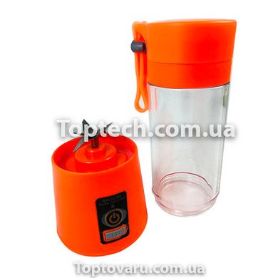 Блендер Smart Juice Cup Fruits USB Оранжевый 4 ножа 3748 фото