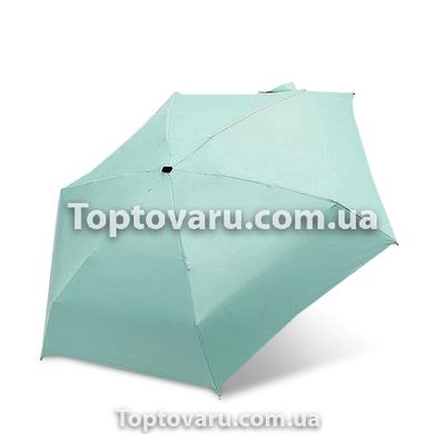 Мини-зонт карманный в футляре Мятный 2336 фото