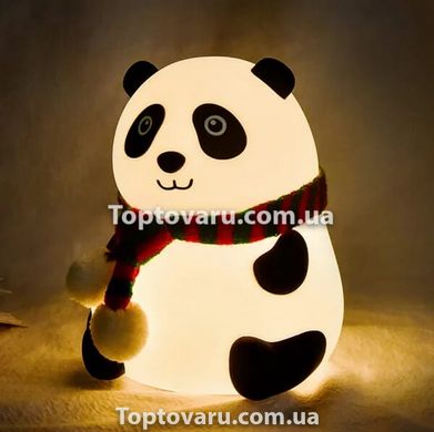 Дитячий силіконовий нічник панда з сенсорним управлінням 2896 фото