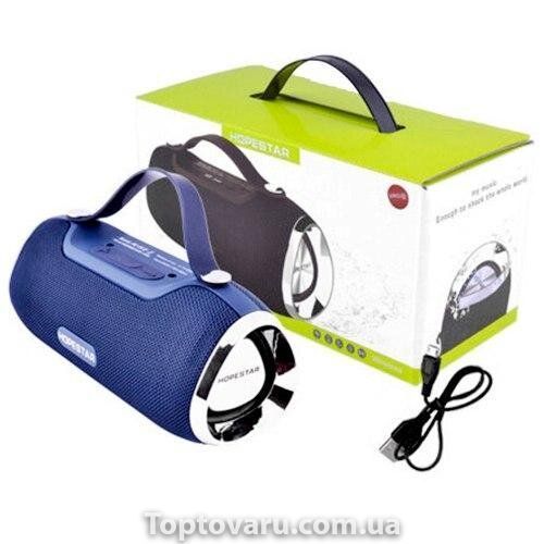 Портативна Bluetooth колонка Hopestar H40 з вологозахистом Dark Blue 1166 фото