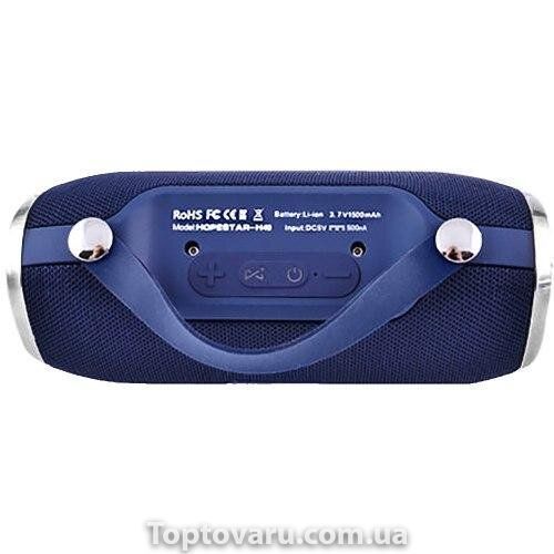 Портативна Bluetooth колонка Hopestar H40 з вологозахистом Dark Blue 1166 фото