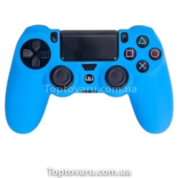 Чохол на джойстик PS4 Блакитний 25231 фото