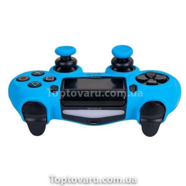 Чохол на джойстик PS4 Блакитний 25231 фото