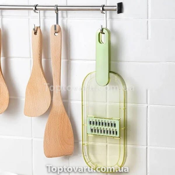 Ручна овочерізка слайсер із зручною ручкою 4в1 multifuncrion vegetable Cutter Зелена 26136 фото