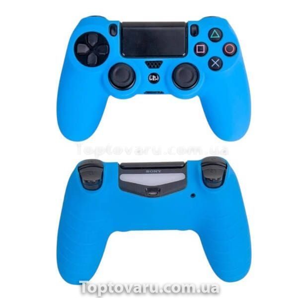 Чохол на джойстик PS4 Блакитний 25231 фото