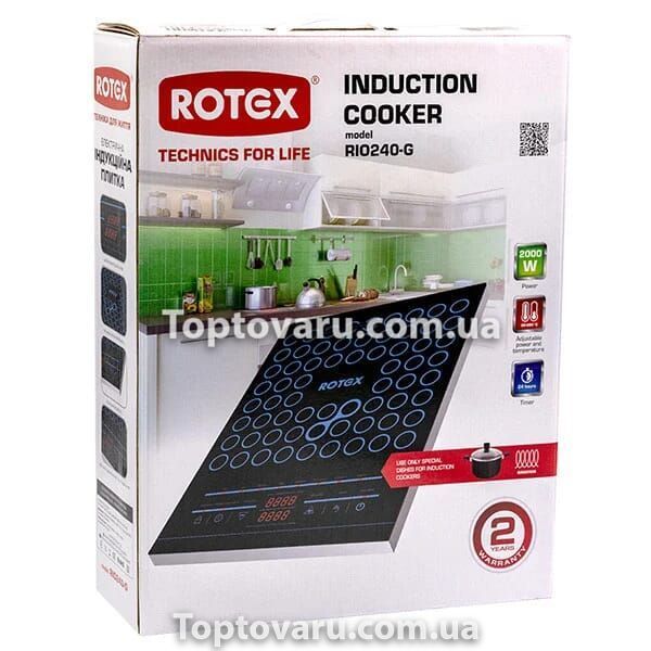 Плита индукционная настольная Rotex RIO240-G 1 конфорка 2000 Вт Серая 8035 фото