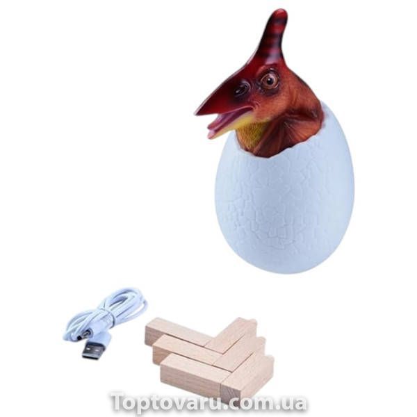Ночник с подсветкой Динозавр в яйце Птеродактиль RGB USB Remote Dinosaur light 32517 фото