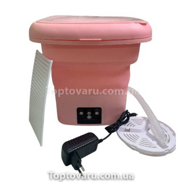 Складна пральна машина Multi-Function Folding Washing Machine Small Рожева 18186 фото
