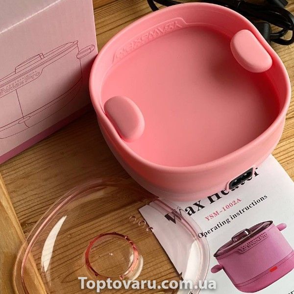 Воскоплав складний силіконовий 400мл Wax Kettle Рожевий 18764 фото
