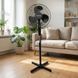 Вентилятор підлоговий 16", 3 швидкості Alfarid Fan Чорний 36133 фото 4