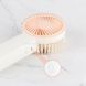 Вентилятор ручний акумуляторний Jisulife mini portable fan F2B Білий з рожевим 32605 фото 6