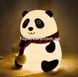 Дитячий силіконовий нічник панда з сенсорним управлінням 2896 фото 3