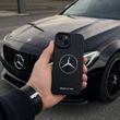 Чехол Brand's Car soft-touch + metal logo iPhone 12 Mercedes-Benz