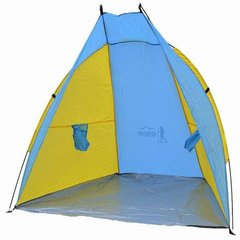 Палатка пляжная (тент) Желто-синяя 9967 фото