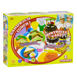 Набір тесту для ліплення 10 баночок Сендвіч-Ланч з аксесуарами Sandwich Lunch 15326 фото