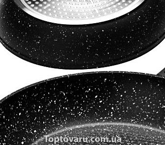 Набор посуды Benson BN-333 (2.5л 4.5л 6.5л; 28см) - черный 5089 фото
