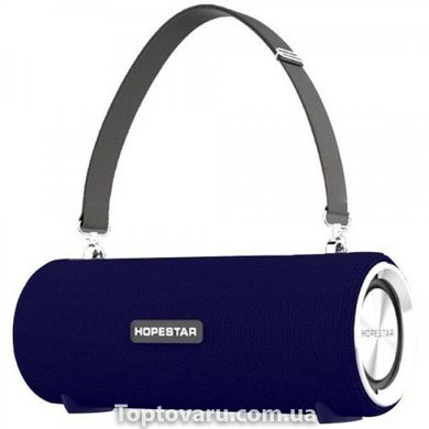 Портативная Bluetooth колонка Hopestar H39 с влагозащитой Темно-синяя 2389 фото
