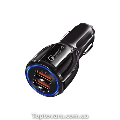 Автомобільний зарядний пристрій USB в прикурювач Car Charger 6A 12461 фото
