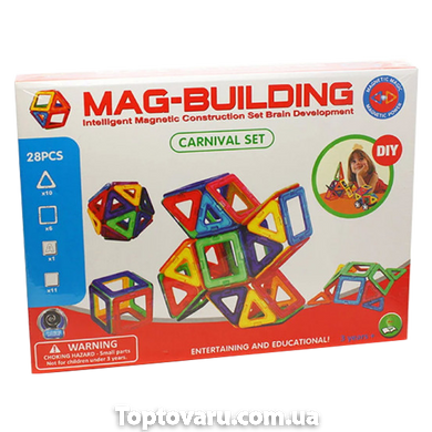 Магнітний конструктор Mag Building 28 pcs 3248 фото