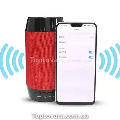 Портативная колонка SPS Q300 Bluetooth с подставкой для телефона Красная 9308 фото