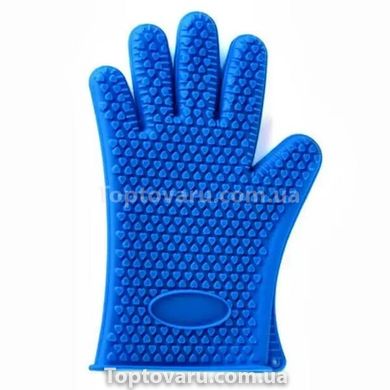 Силіконова рукавичка термостійка BN-992 Синя 11467 фото