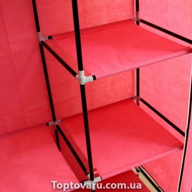 Складной тканевый шкаф Storage Wardrobe 68110 Розовый 2492 фото